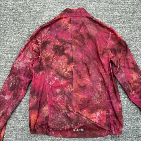 Janji Zephyrunner Wind Shell Jacket Women Medium Red Full Zip Lightweight Run - Picture 9 of 10